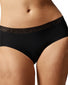 Black Front Chantelle Soft Stretch One Size Hipster With Lace 11G4