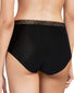 Black Back Chantelle Soft Stretch One Size Brief With Lace 11G7