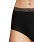 Black Front Chantelle Soft Stretch One Size Brief With Lace 11G7