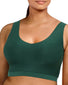 Sequoia Green Front Chantelle Soft Stretch V-Neck Padded Top Sequoia Green 16A1