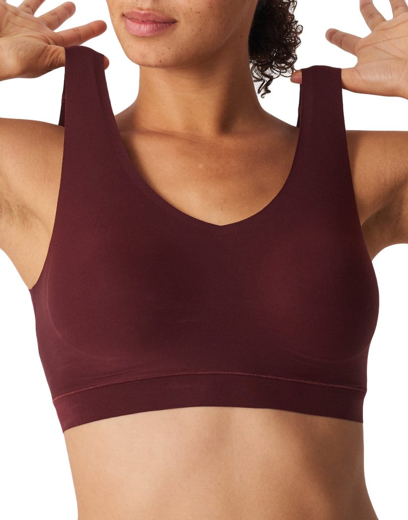 Wine Other Chantelle Soft Stretch Padded V-Neck Bra Wine 16A1