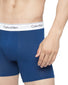 Lake Crest Blue/ Grey Heather/ Tapestry Teal Front Calvin Klein Modern Cotton Stretch Boxer Brief 3-Pack NB2381
