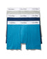Lake Crest Blue/ Grey Heather/ Tapestry Teal Flat Calvin Klein Modern Cotton Stretch Boxer Brief 3-Pack NB2381