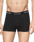 Black Front Calvin Klein 3-Pack Cotton Stretch Low Rise Trunks NU2664