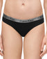 Black Front Calvin Klein Women Radiant Cotton Low Rise Bikini Panty QD3540