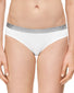White Front Calvin Klein Women Radiant Cotton Low Rise Bikini Panty QD3540
