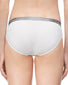 White Back Calvin Klein Women Radiant Cotton Low Rise Bikini Panty QD3540