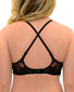 Black Back Calvin Klein Perfectly Fit Slipcover Firework Lace Lined Full Coverage Bra