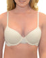 Ivory Front Calvin Klein Perfectly Fit Slipcover Firework Lace Lined Full Coverage Bra