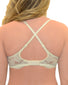 Ivory Back Calvin Klein Perfectly Fit Slipcover Firework Lace Lined Full Coverage Bra