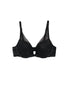 Black Front Calvin Klein Spotted Floral Push Up Plunge QF5220