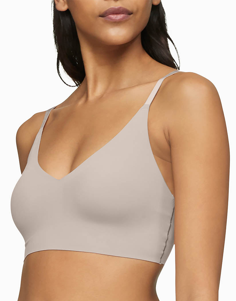 Mink Side Calvin Klein Women Invisibles Wirefree Lightly Lined Triangle Bralette QF5753