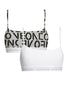 White Stencil One/ Grey Heather FLat Calvin Klein CK One Cotton Unlined Bralette 2-Pack QF6040