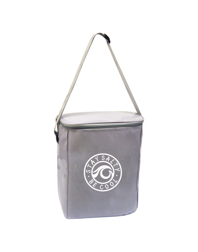 grey front Shiny Cooler Bag