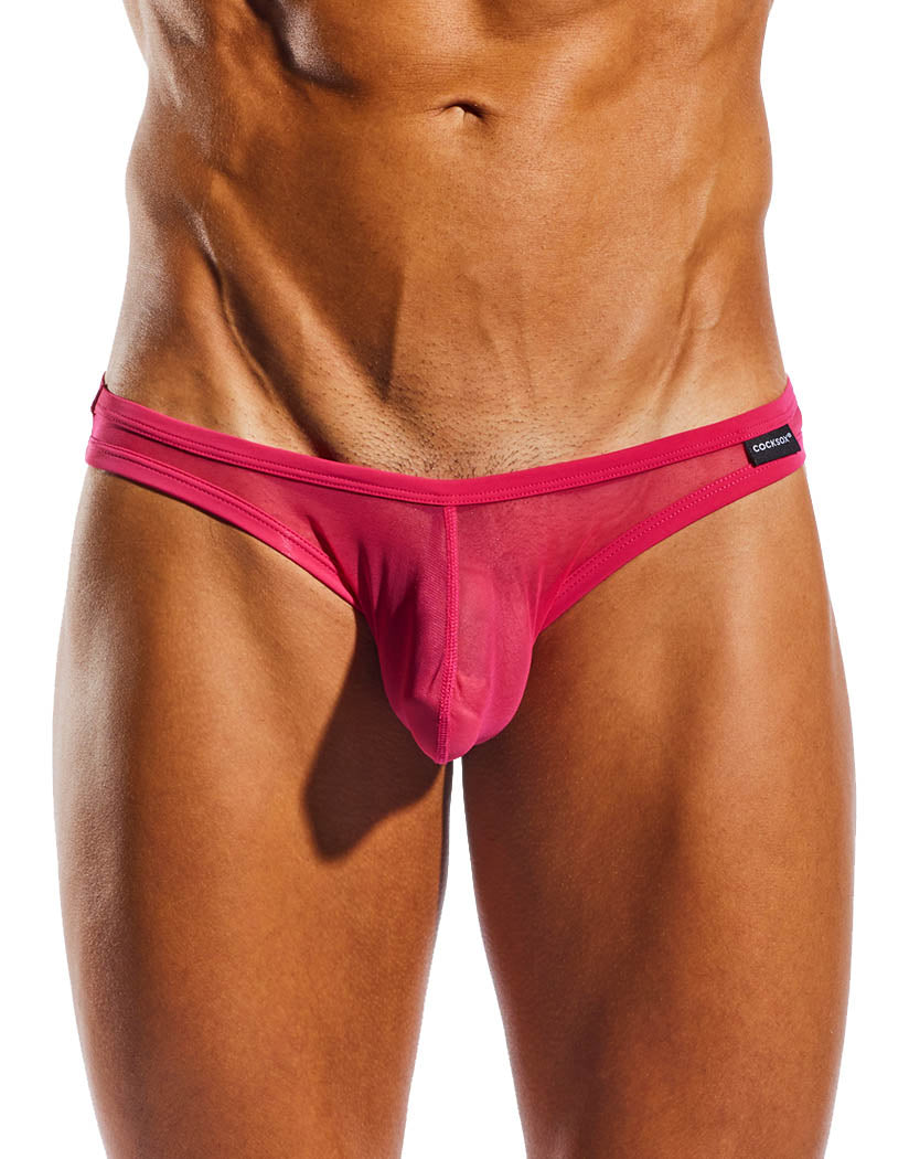 Fresia Pink Front Cocksox Italian Mesh Brief CX01ME