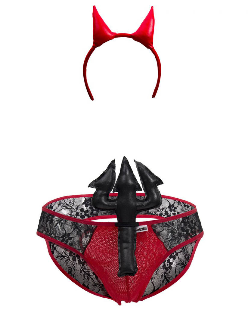 Black/Red Front Candyman Devil Costume 99356