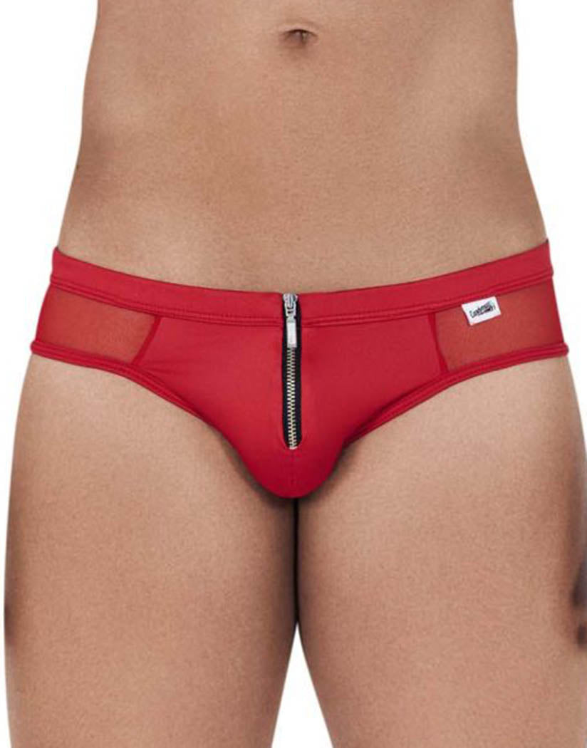 Red Front Candyman Zipper-Mesh Bikini 99500