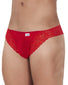 Red Side Candyman Mesh-Lace Thong 99506