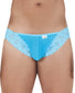 Turquoise Front Candyman Mesh-Lace Thong 99506