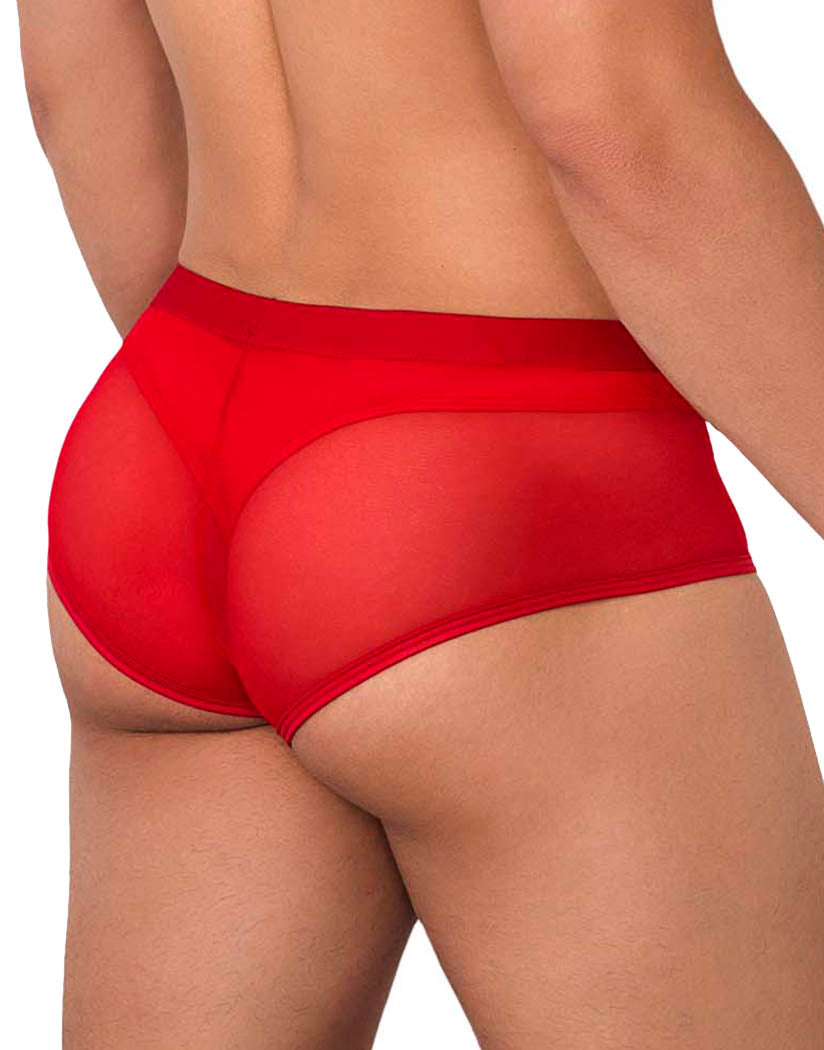 Red Back Candyman Trunk and Thong Two Piece Set Red 99629
