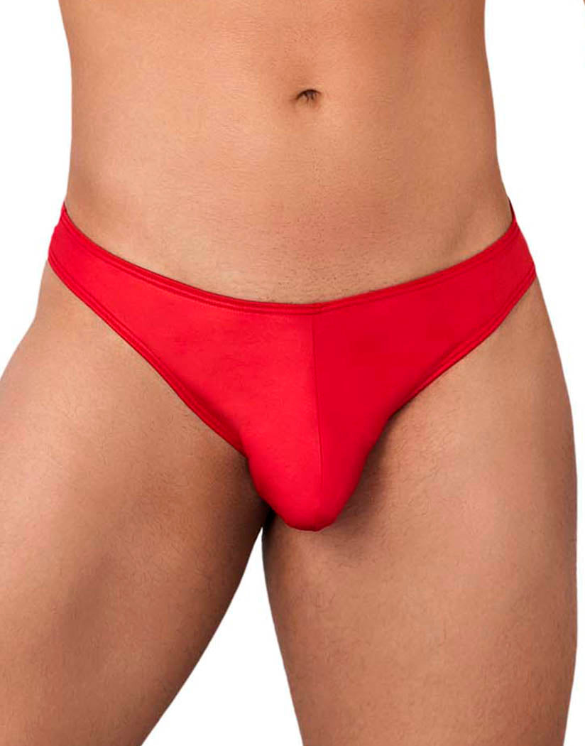 Red Front Candyman Trunk and Thong Two Piece Set Red 99629