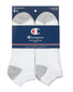 White Back Champion Men Double Dry Performance Mens Low-Cut Socks 6-Pack CH603