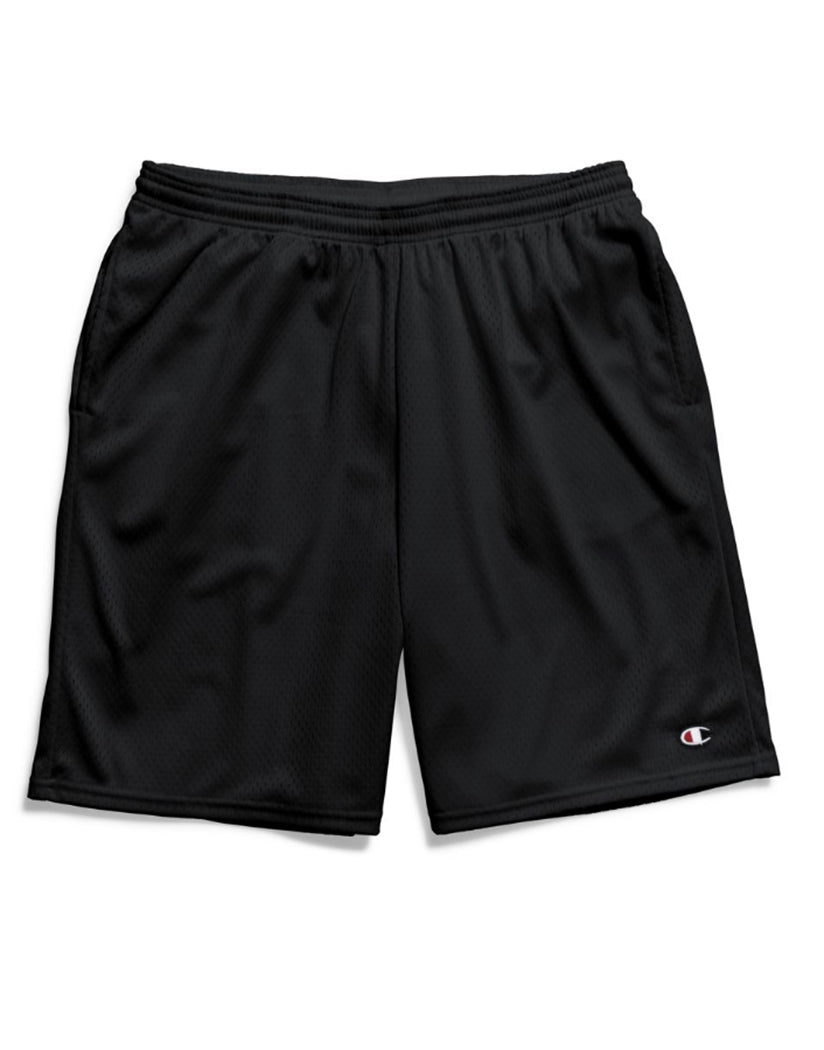 Champion Authentic Cotton 9-Inch Men's Shorts with Pockets - Small - Black