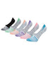 Grey Heather White Front Champion Womens Performance Invisible Liner Socks 6-Pack CH304