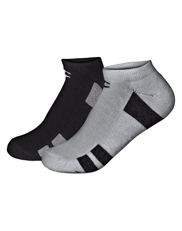 Grey Assorted Front Champion Womens Performance No-Show Socks 6-Pack