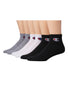 Black White Grey Front Champion Womens Ankle Socks C Logo, 6-Pack CH682