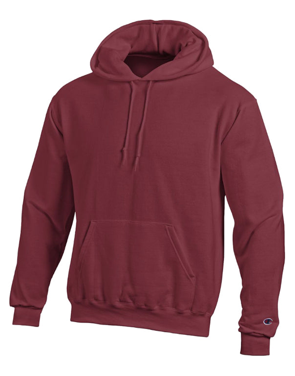 Maroon Front Champion Double Dry Action Fleece Pullover Hood