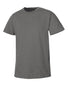 Charcoal Heather Front Champion Mens Basic Tee T425