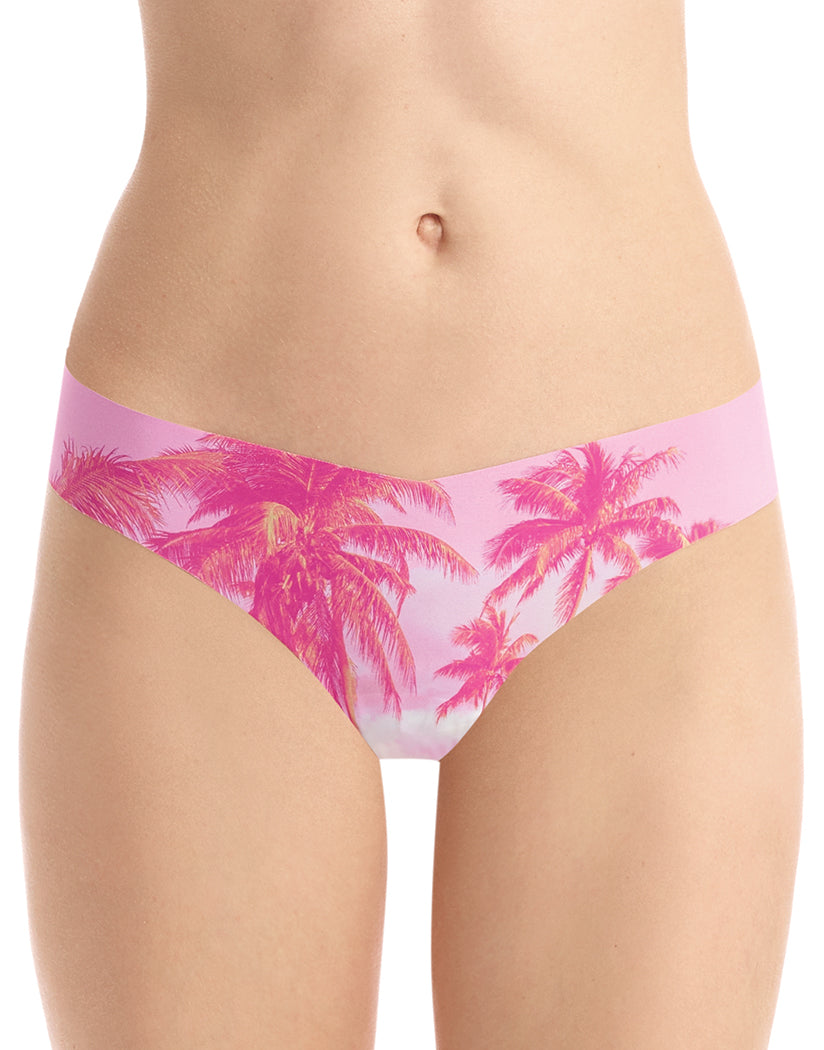 Pink Palms Front Commando Photo-Op Classic Thong CT18