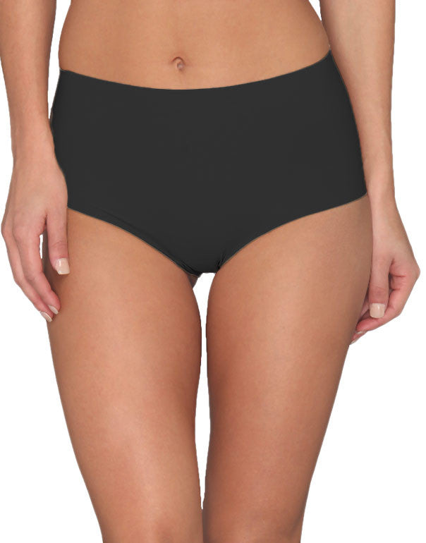 Black Front Commando Classic High Rise Panty