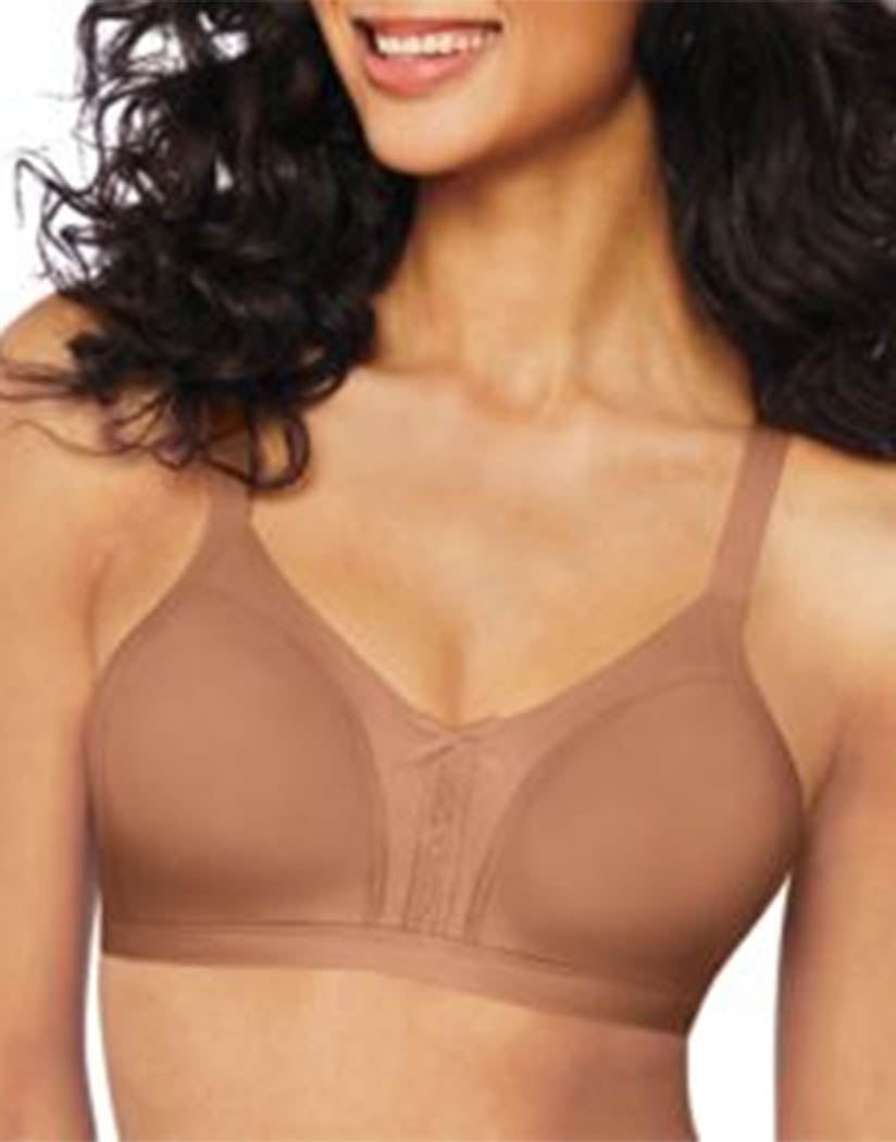 cinnamon butter front Bali Double SupportU Soft Touch Wirefree Bra DF0044