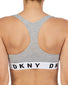 heather grey back DKNY Cozy Boyfriend Racerback Bralette DK4519