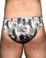Camouflage Back Andrew Christian Camo Buckle Swim Bikini w/ Almost Naked 7865