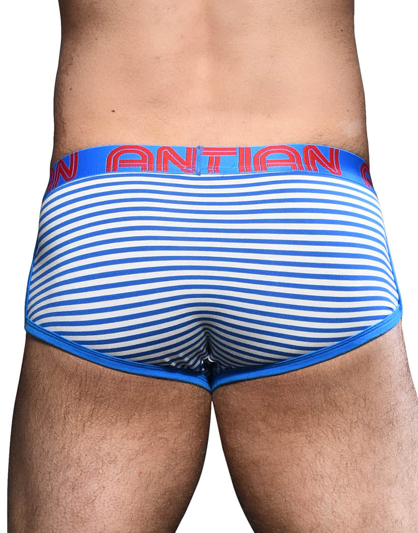 Electric Blue/ White Stripes Back Andrew Christian Hampton Stripe Boxer w/ Almost Naked 92300