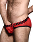 Red Side Andrew Christian Scarlet Mesh Brief w/ Almost Naked 92315