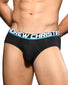 Black Front Andrew Christian Active Shape Brief w/ Bubble Butt Shaping Pads 92325