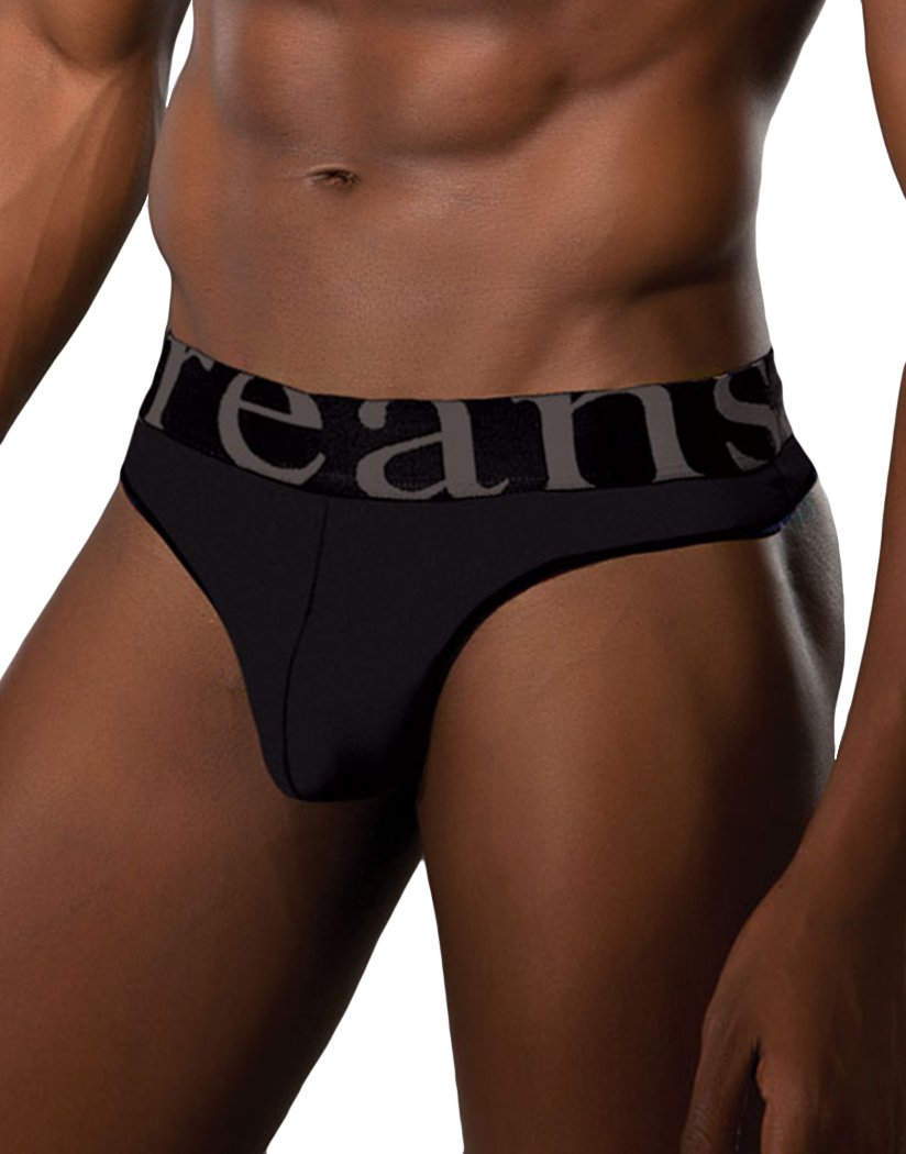 Black Front Doreanse Wide Band Thong