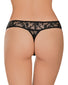 Black Back Exposed Lace Crotchless 3 Pack Queen Size G3PK108