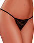 Black Front Exposed Lace G-String Queen Size G808