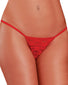 Red Front Exposed Lace G-String Queen Size G808