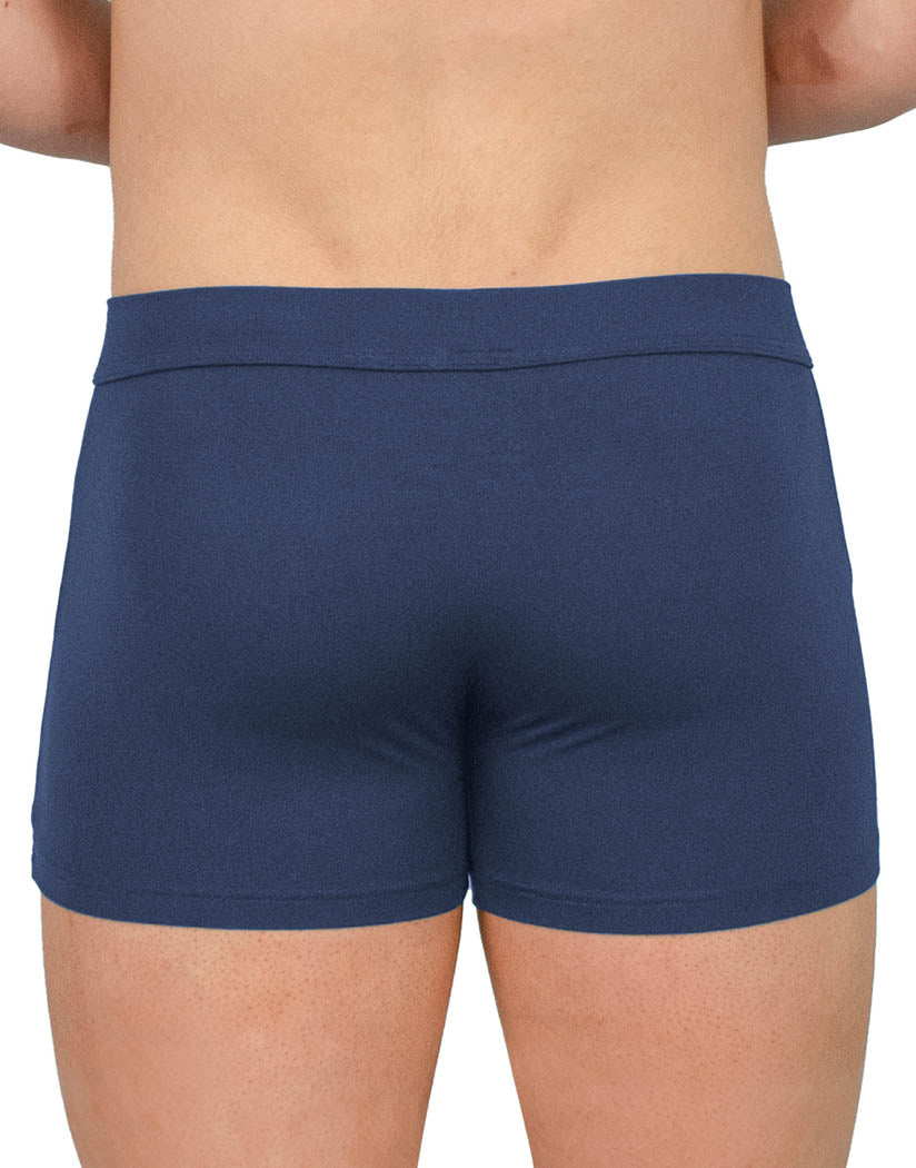 Navy  Back  Obviously EliteMan 3 Inch Boxer Brief F00