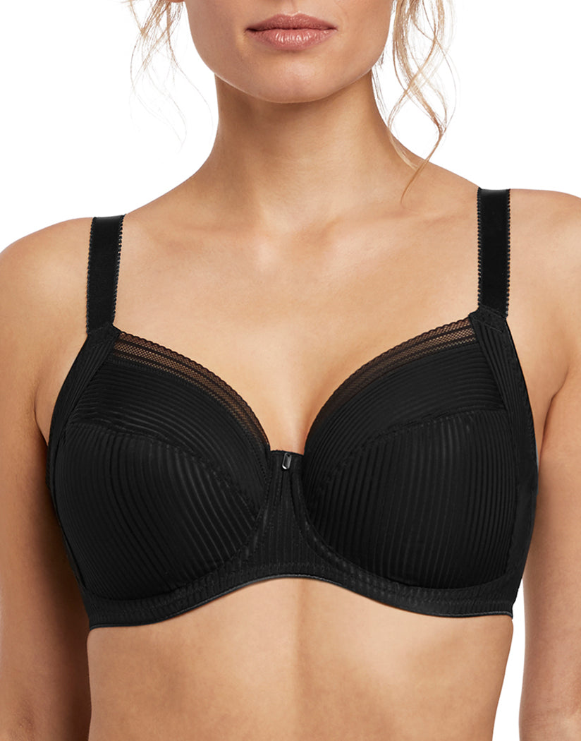 Black Front Fantasie Fusion Underwire Full Cup Side Support Bra Black FL3091