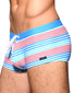 Nautical Stripe side Andrew Christian Nautical Stripe Trunk with Silver Charm 7817