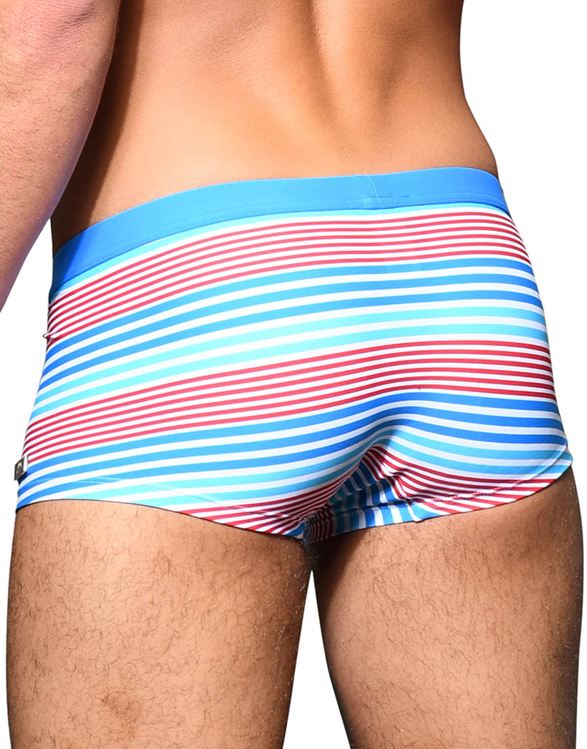Nautical Stripe back Andrew Christian Nautical Stripe Trunk with Silver Charm 7817