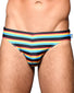 California Stripe front Andrew Christian California Stripe Bikini 7820