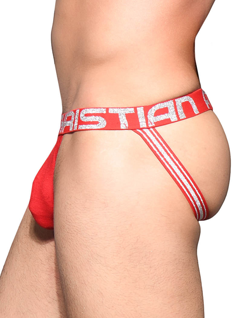 red side Andrew Christian Almost Naked Bamboo Jock 91896